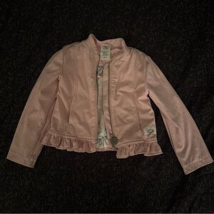 Disney animators Kids Pink Jacket with Ruffle Hem size 4 girls